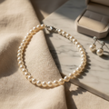 Conjunto Pérolas Premium - colar e brinco de pérolas sintéticas